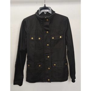 J. Crew Relaxed Boyfriend Black Field Jacket Sz XS